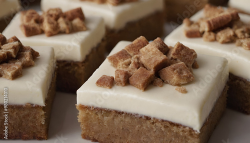 cinnamon squares with cream cheese frosting