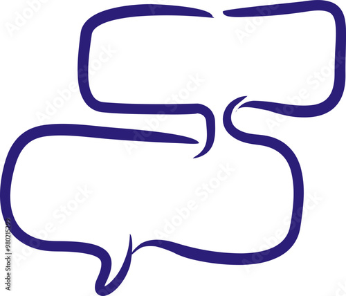 Speech Bubble Brush Element photo