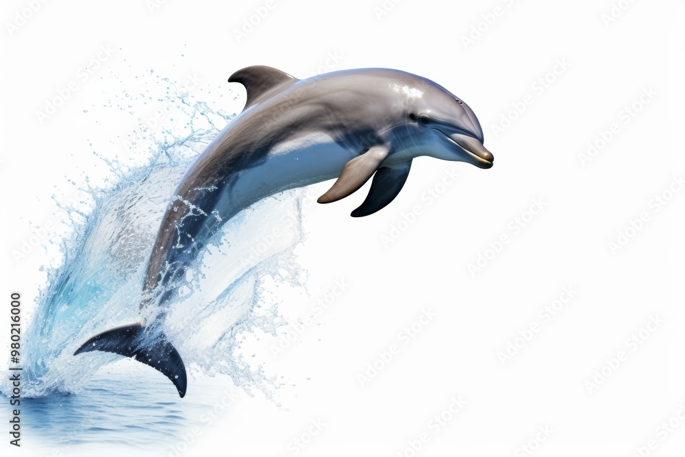 Graceful dolphin leaping out of the ocean water, showing marine life in action ,Isolated on transparent background. Graceful dolphin leaping out of the ocean water, showing marine life in action ,Isolated on transparent background.