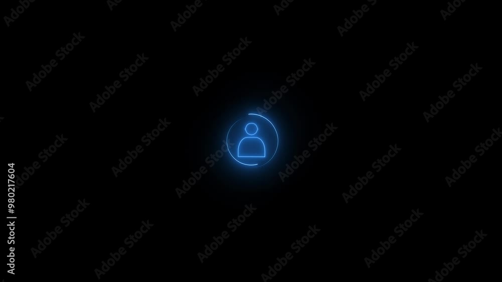 animation video on worker icon. animation video on worker icon.