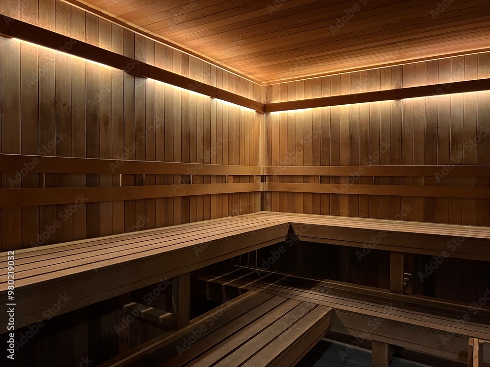 Beautiful wooden sauna spa facility Beautiful wooden sauna spa facility