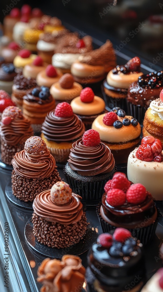 artisanal patisserie display showcasing exquisite miniature cakes each a work of edible art with intricate decorations artisanal patisserie display showcasing exquisite miniature cakes each a work of edible art with intricate decorations