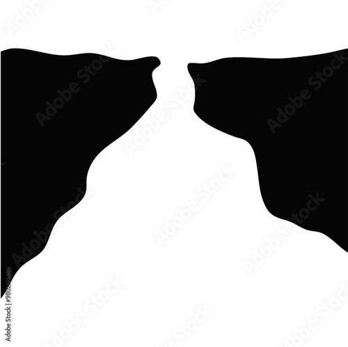 Step Cliff Silhouette