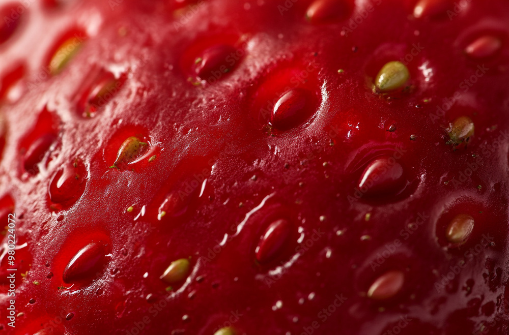 Close-up of strawberry texture Close-up of strawberry texture