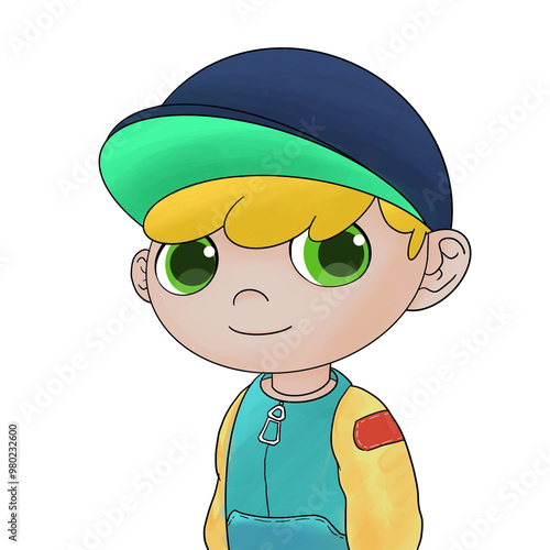 kid with hat