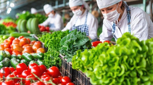 Food Safety and Quality Control: Ensures food products meet safety standards and quality requirements through inspections, testing, and regulatory compliance.
 photo