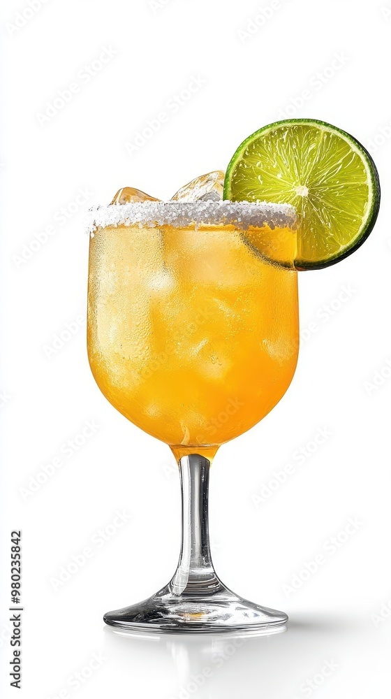 classic margarita cocktail with salt rim and lime garnish isolated on crisp white background refreshing beverage photography highlighting crystalclear glass and zesty citrus notes classic margarita cocktail with salt rim and lime garnish isolated on crisp white background refreshing beverage photography highlighting crystalclear glass and zesty citrus notes