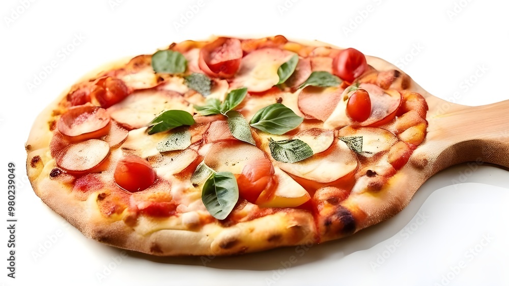 pizza isolated on a white background pizza isolated on a white background