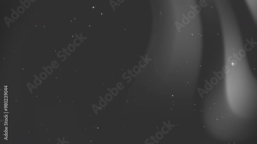 Black white gradient background background with white stars and gray streaks, perfect for celestialthemed designs, backgrounds for Halloween or nightthemed projects. photo