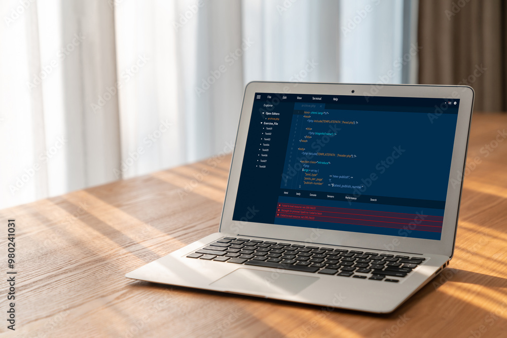 Software development programming on computer screen for modish application and program coding Software development programming on computer screen for modish application and program coding