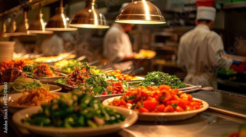 Food Service: Encompasses businesses that prepare and serve food to customers, including restaurants, cafes, fast food chains, and catering services.
 photo