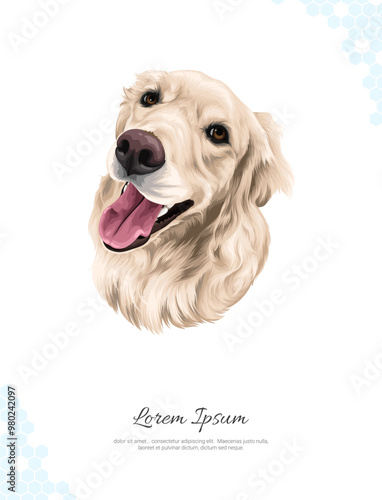 Vector Dog Breed Labrador Retriever 2 wall decor ideas.ai