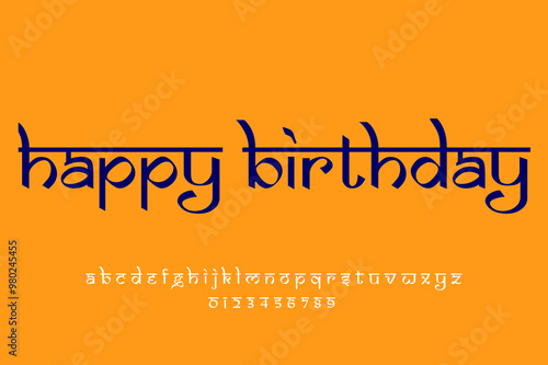 happy birthday written in devnagri lipi photo