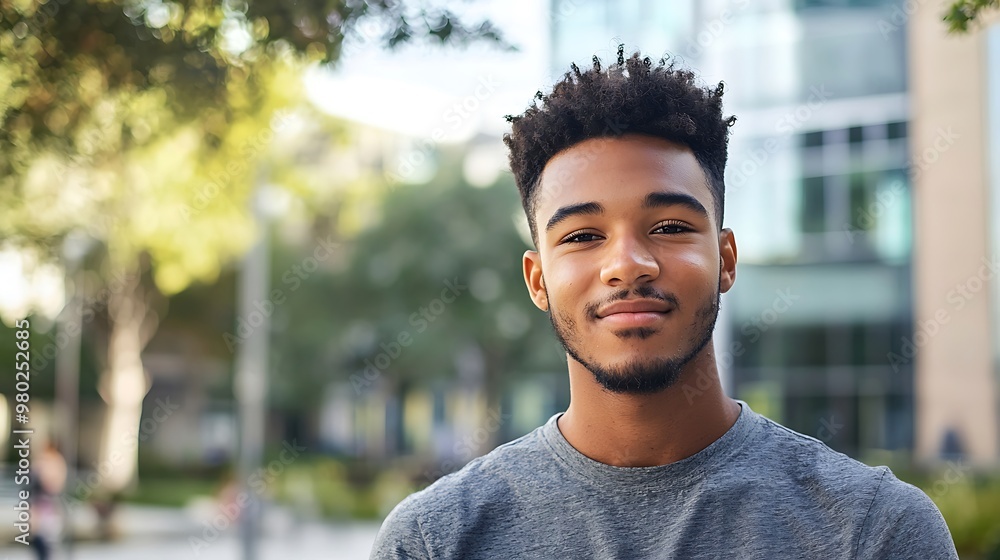 Energetic intern at university demonstrates ambition and optimism. Energetic intern at university demonstrates ambition and optimism.