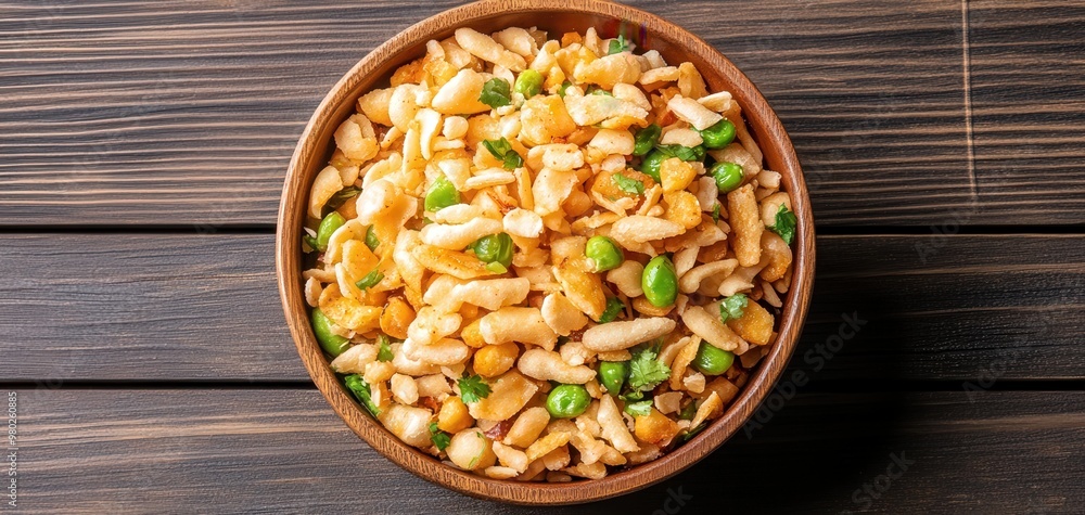 A vibrant bowl of mixed nuts and dried fruits, perfect for a healthy snack or topping for desserts. A vibrant bowl of mixed nuts and dried fruits, perfect for a healthy snack or topping for desserts.