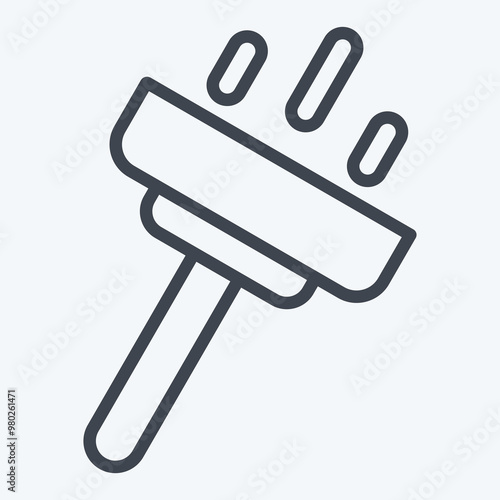 Icon Cleaning. related to Hygiene symbol. line style. simple design illustration