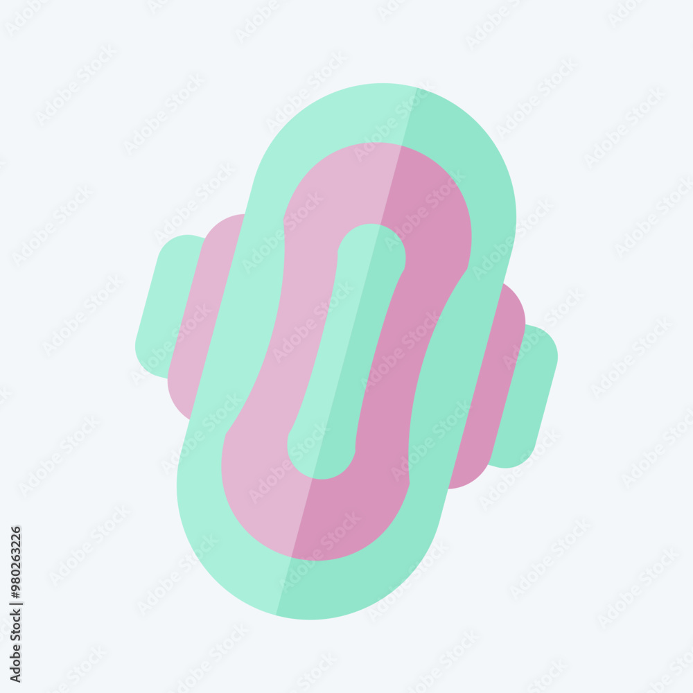 Icon Pad. related to Hygiene symbol. flat style. simple design illustration Icon Pad. related to Hygiene symbol. flat style. simple design illustration