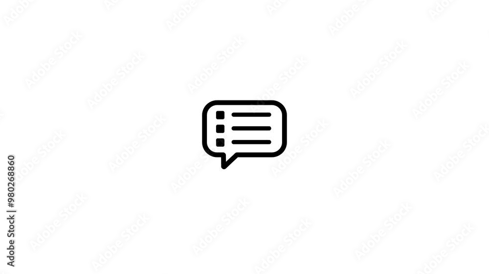 massage icon animation on background massage icon animation on background