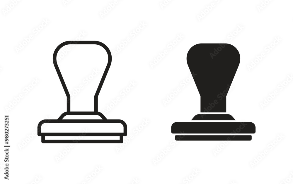Rubber stamp icon Vector Rubber stamp icon Vector