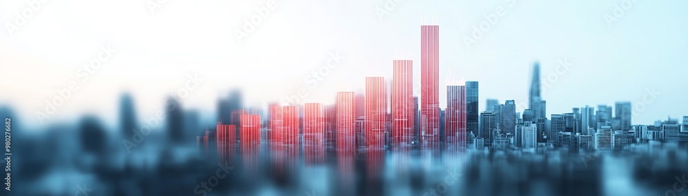 An abstract cityscape expanding upward, signifying business scaling and capital influx An abstract cityscape expanding upward, signifying business scaling and capital influx