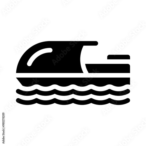 skates glyph icon