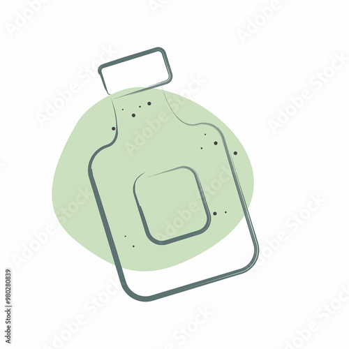 Icon Mouth Wash. related to Hygiene symbol. Color Spot Style. simple design illustration