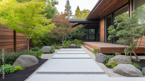 Minimalist Garden Walkway