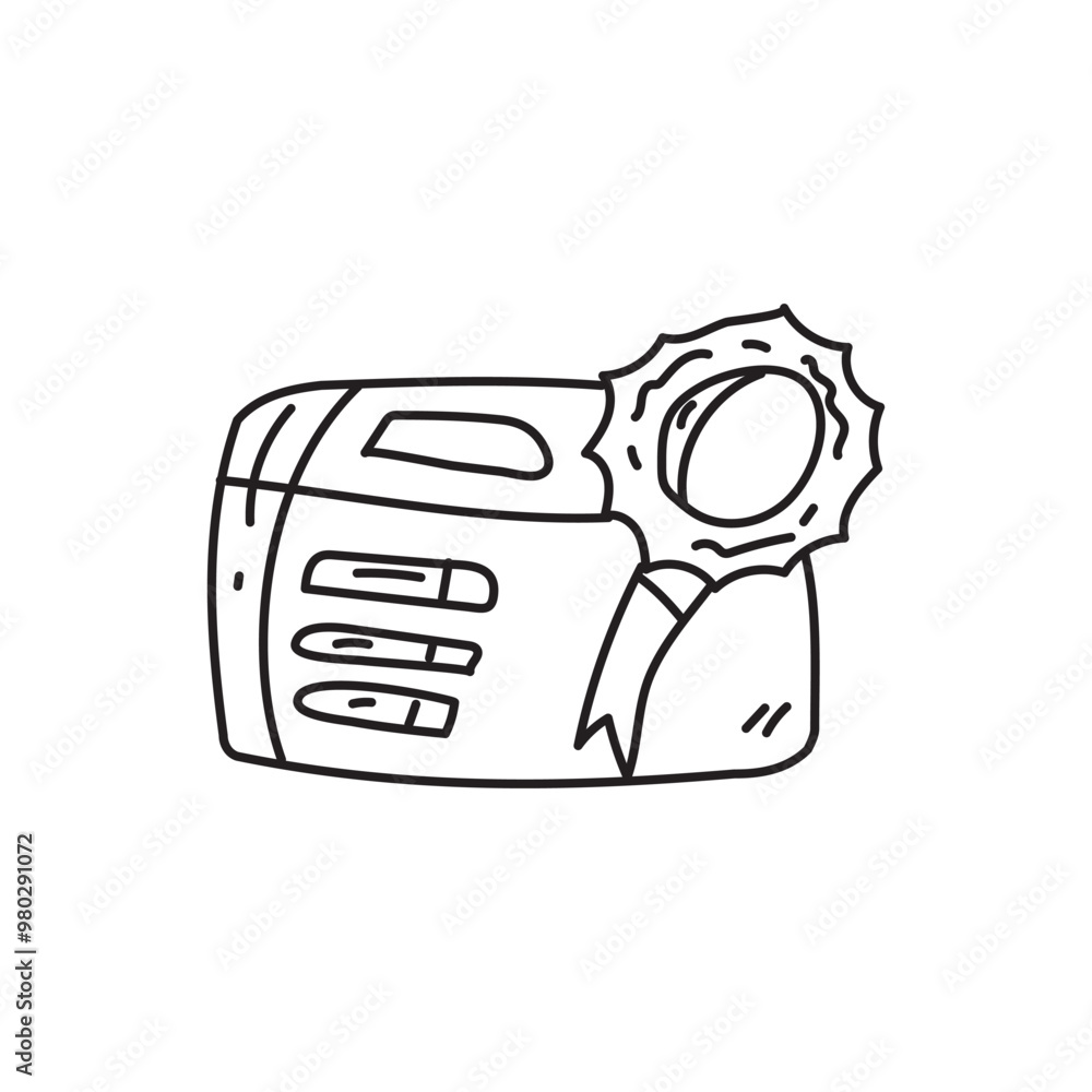 Obraz premium Quality Guarantee Certificate with Ribbon