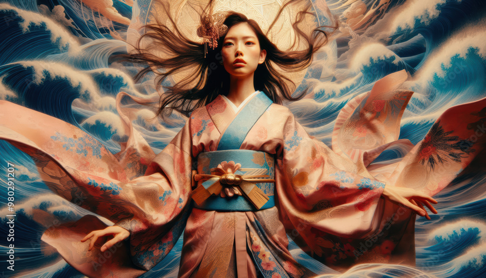 着物の女性 着物の女性