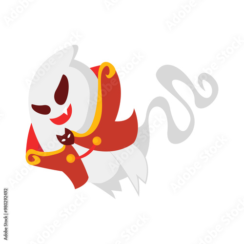 Vampire ghost illustration
