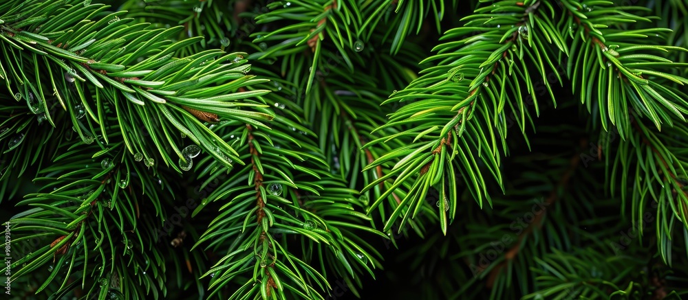 Pine Tree Needles Close Up Detail Pine Tree Needles Close Up Detail