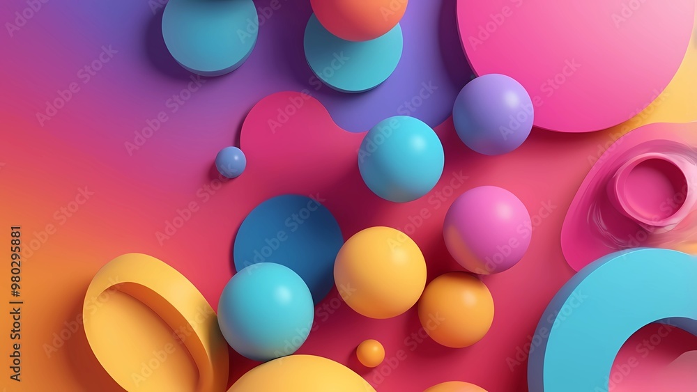 cheerful gradient colorfull background. Generate AI. cheerful gradient colorfull background. Generate AI.