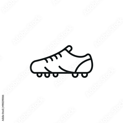 Soccer cleat icon. Simple soccer cleat icon for social media, app, and web design. Vector illustration.