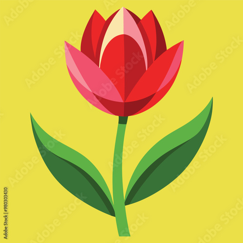 bouquet of pink tulips vector illustration design 