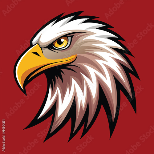 eagle head vector illustration design , Esport vector logo eagle, eagle icon, eagle head,  photo