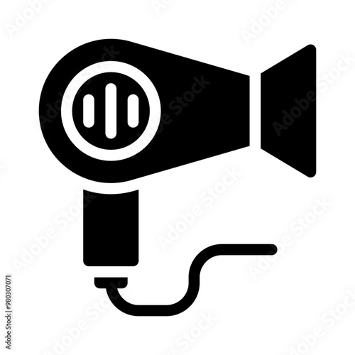 hair dryer glyph icon