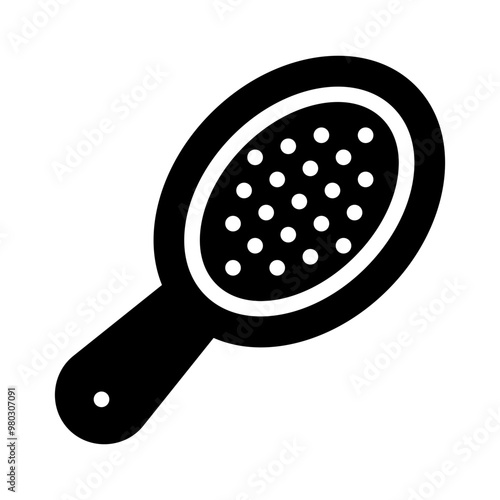 hairbrush glyph icon