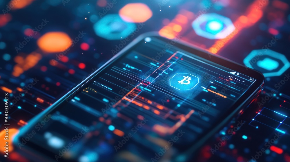 A close-up of a smartphone displaying a digital wallet app, with multiple cryptocurrency balances shown on the screen A close-up of a smartphone displaying a digital wallet app, with multiple cryptocurrency balances shown on the screen