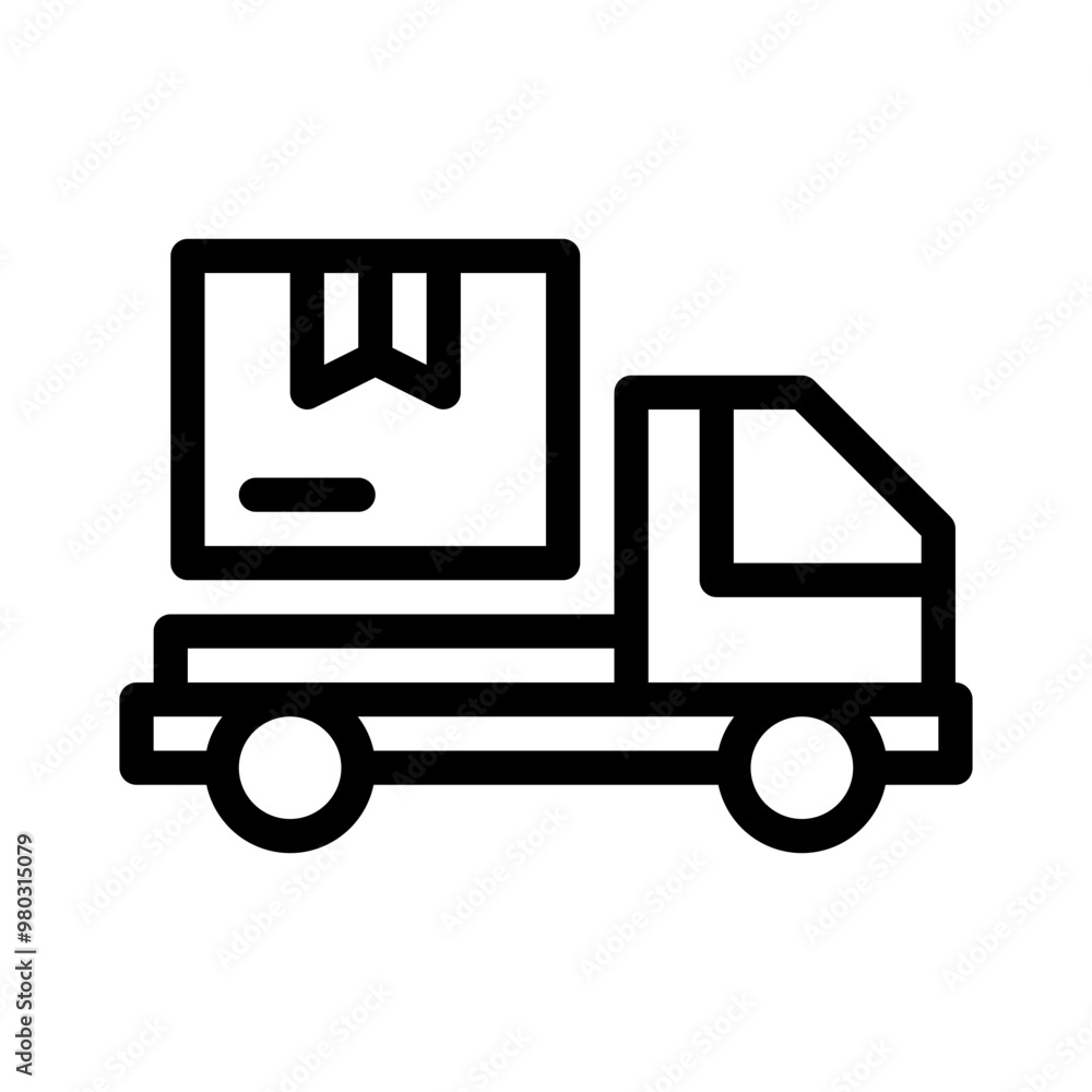 delivery truck line icon delivery truck line icon