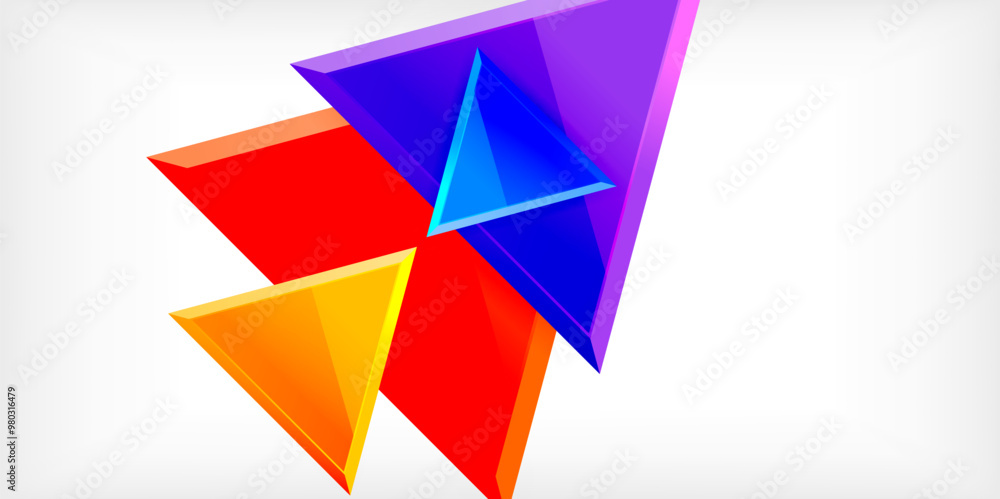 Abstract background - glossy triangles. Vector Illustration For Wallpaper, Banner, Background, Card, Book Illustration, landing page Abstract background - glossy triangles. Vector Illustration For Wallpaper, Banner, Background, Card, Book Illustration, landing page