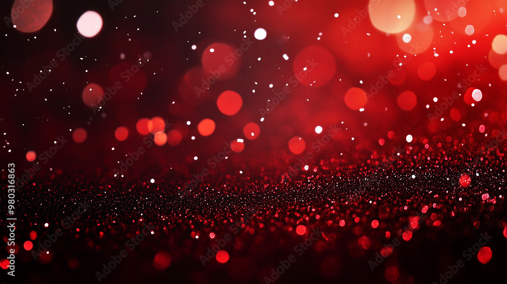 shimmering red texture with scattered white accents, bokeh effects and sparkles. shimmering red texture with scattered white accents, bokeh effects and sparkles.