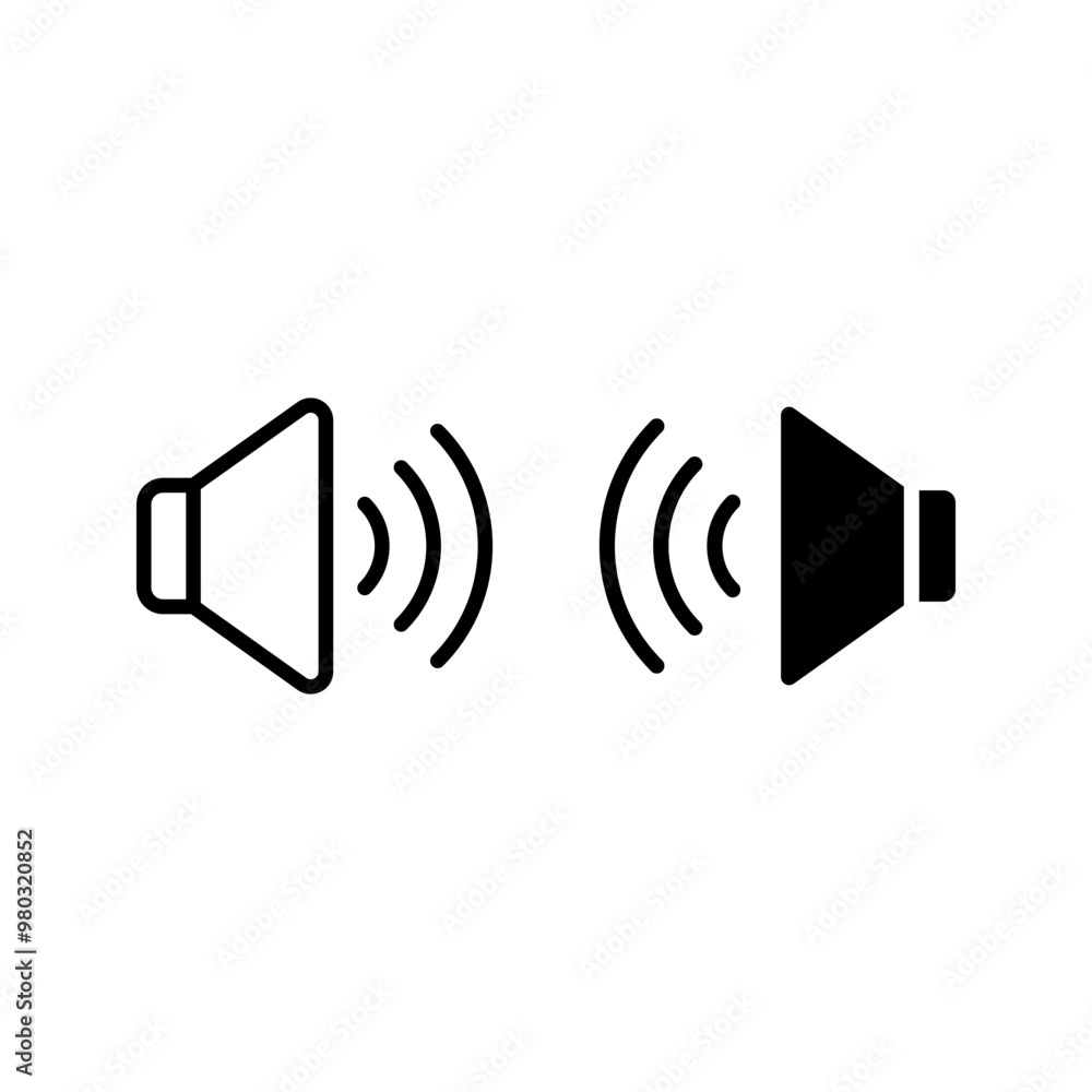 Audio icon set. volume sign. for mobile concept and web design color editable Audio icon set. volume sign. for mobile concept and web design color editable