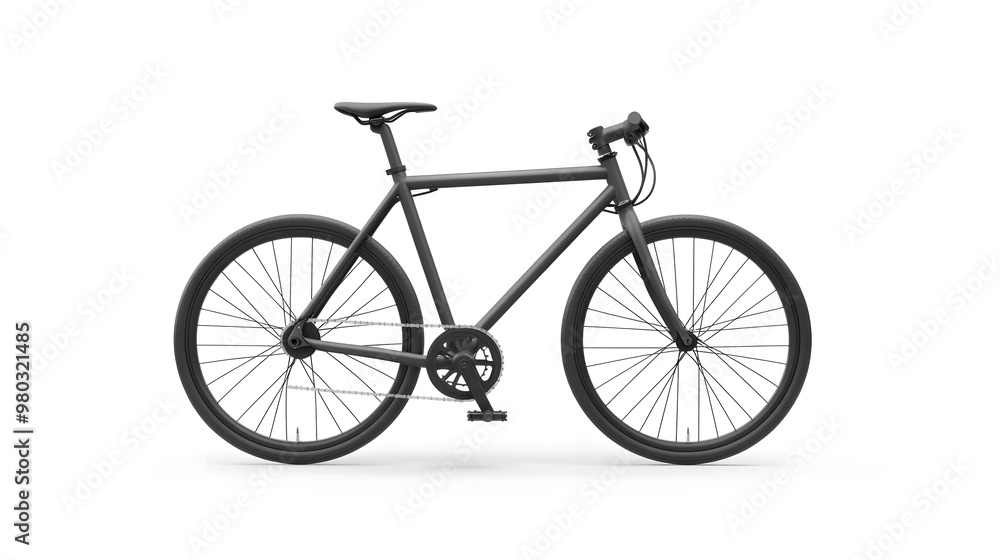 Fototapeta premium bicycle in white background