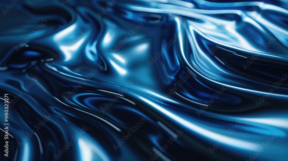 Blue curved abstract background Blue curved abstract background
