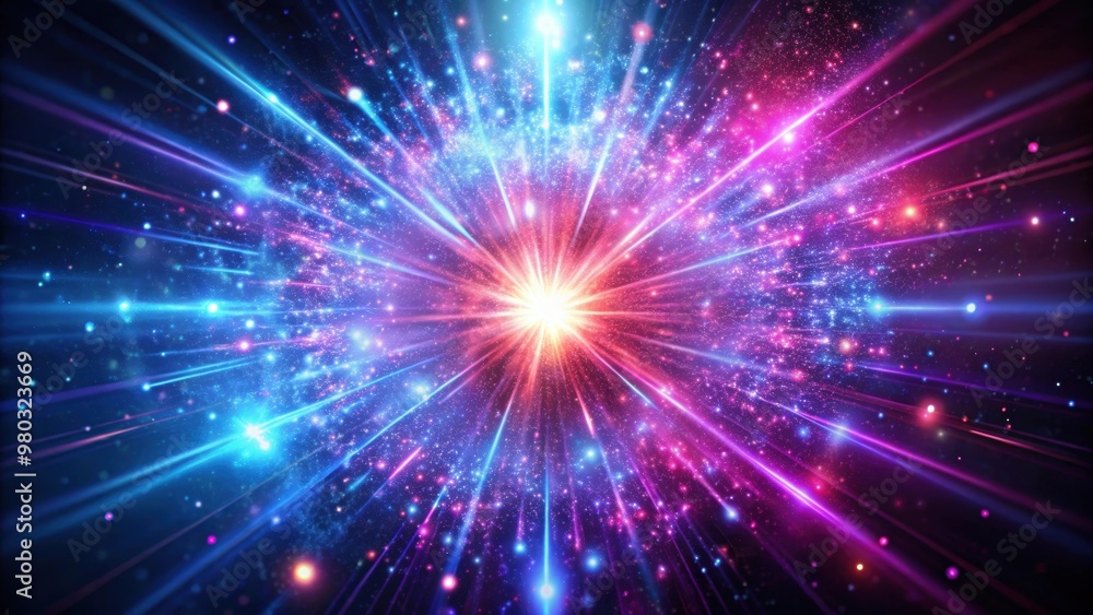 Glowing pink, purple, blue particles explosion with light ray beam effect, glittering, particles, explosion, glow, pink, purple Glowing pink, purple, blue particles explosion with light ray beam effect, glittering, particles, explosion, glow, pink, purple