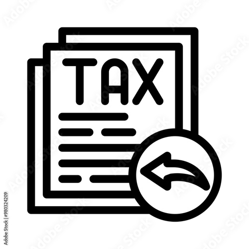 tax line icon