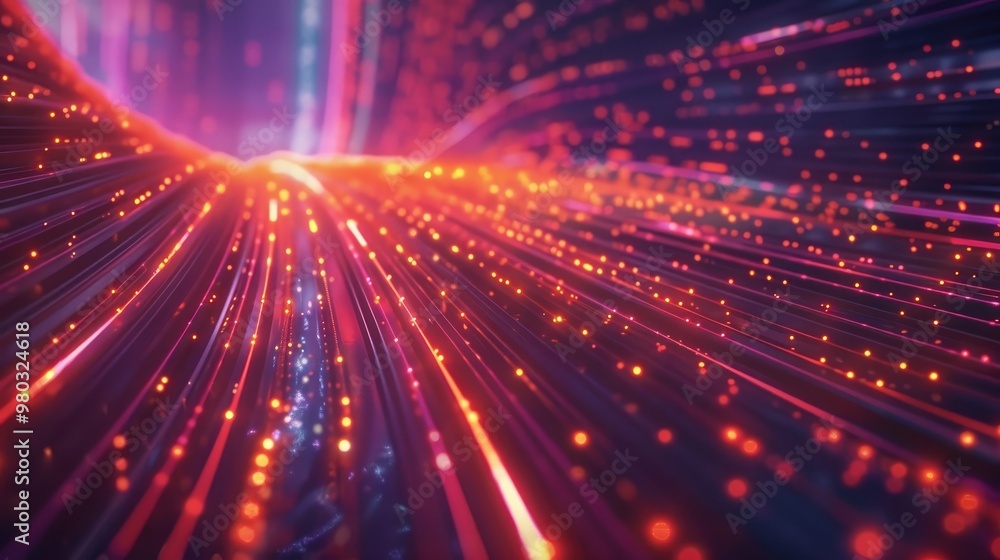 Obraz premium Data connection speed lines technology abstract background