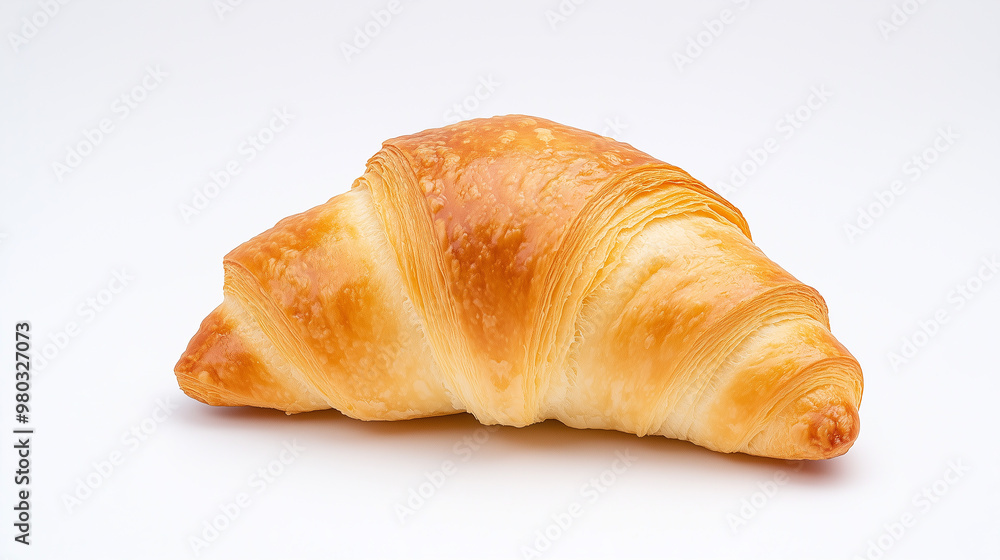 Flaky Croissant with Golden Brown Crust Flaky Croissant with Golden Brown Crust