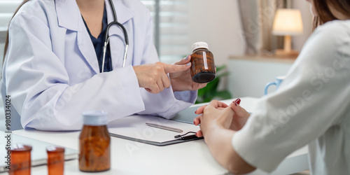 Doctor Consulting Patient on Medication Management for Effective Treatment