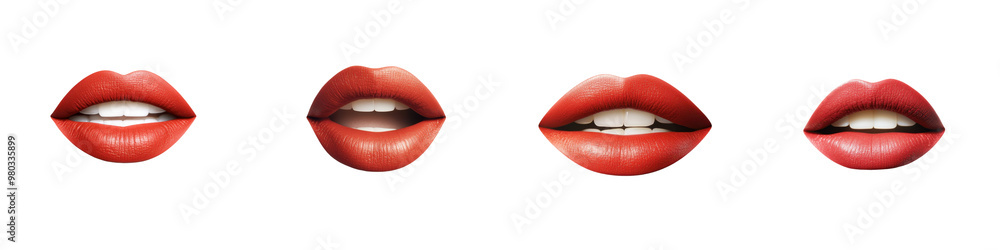 A collection of artistic illustrations of lips showcasing various expressions and styles, perfect for fashion or beauty designs. transparent background A collection of artistic illustrations of lips showcasing various expressions and styles, perfect for fashion or beauty designs. transparent background